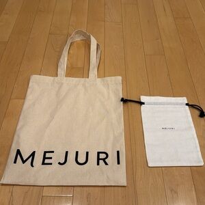 Mejuri Cotton Tote Bag + Dust Bag Set
